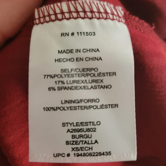 Lily Rose Red Faux Wrap Dress XS - Picture 4 of 5